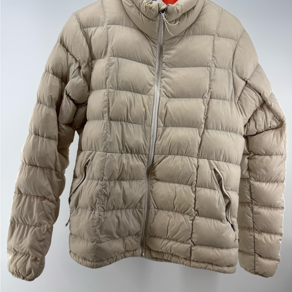 REI Beige Quilted Puffer Jacket L